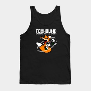 FOXHOUND pixel art MGS logo #2 Tank Top